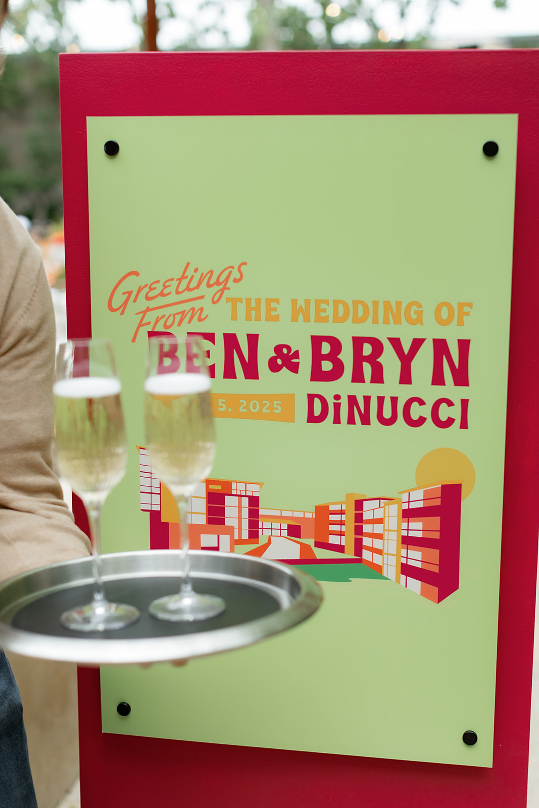 Customized wedding welcome signage