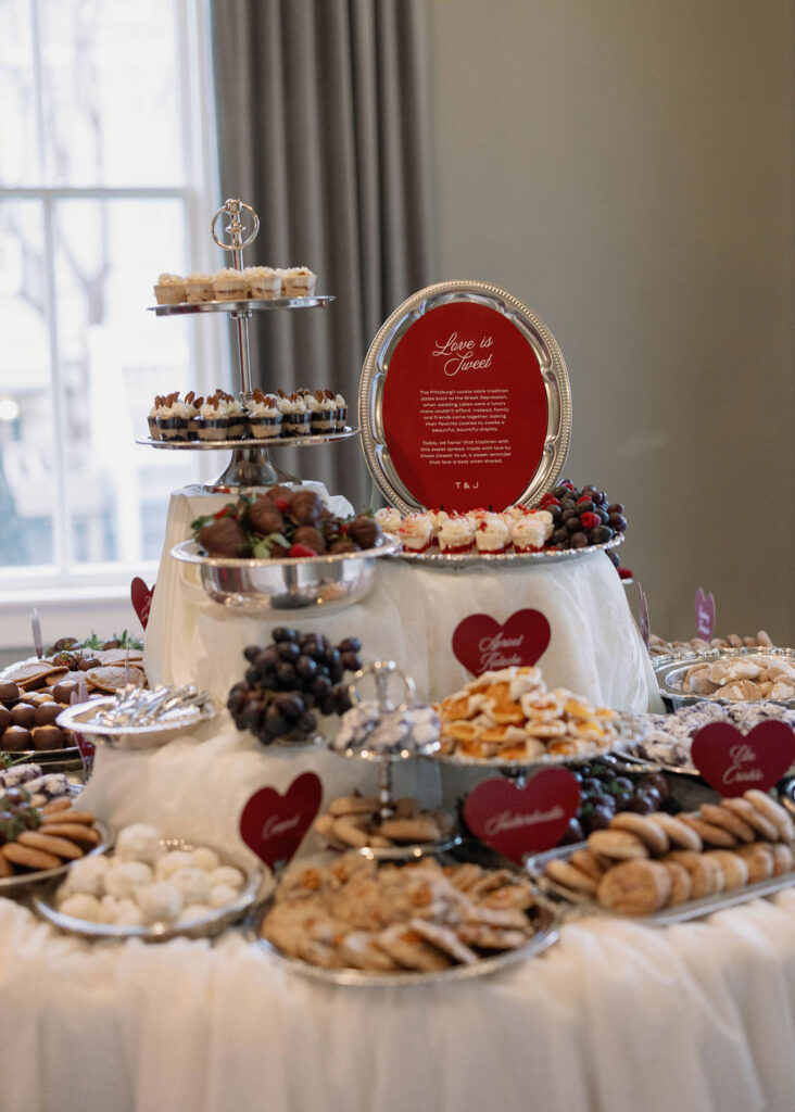Dessert display signs for Valentine's Day