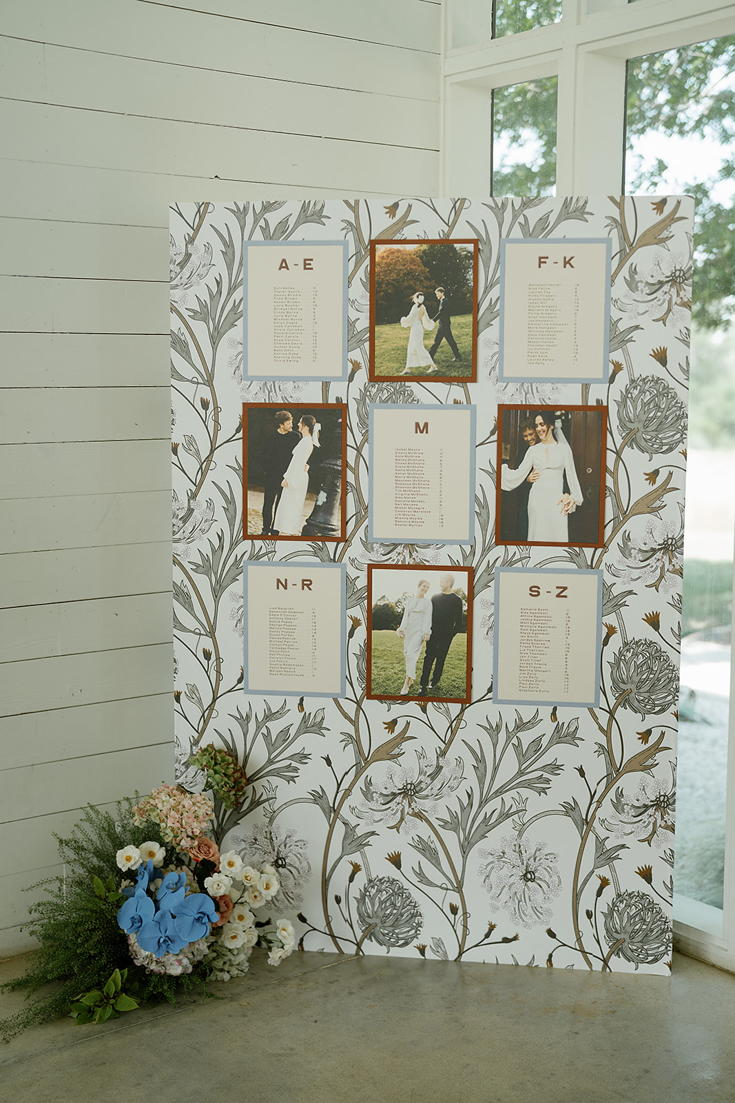 Seating chart design at The Prospect House